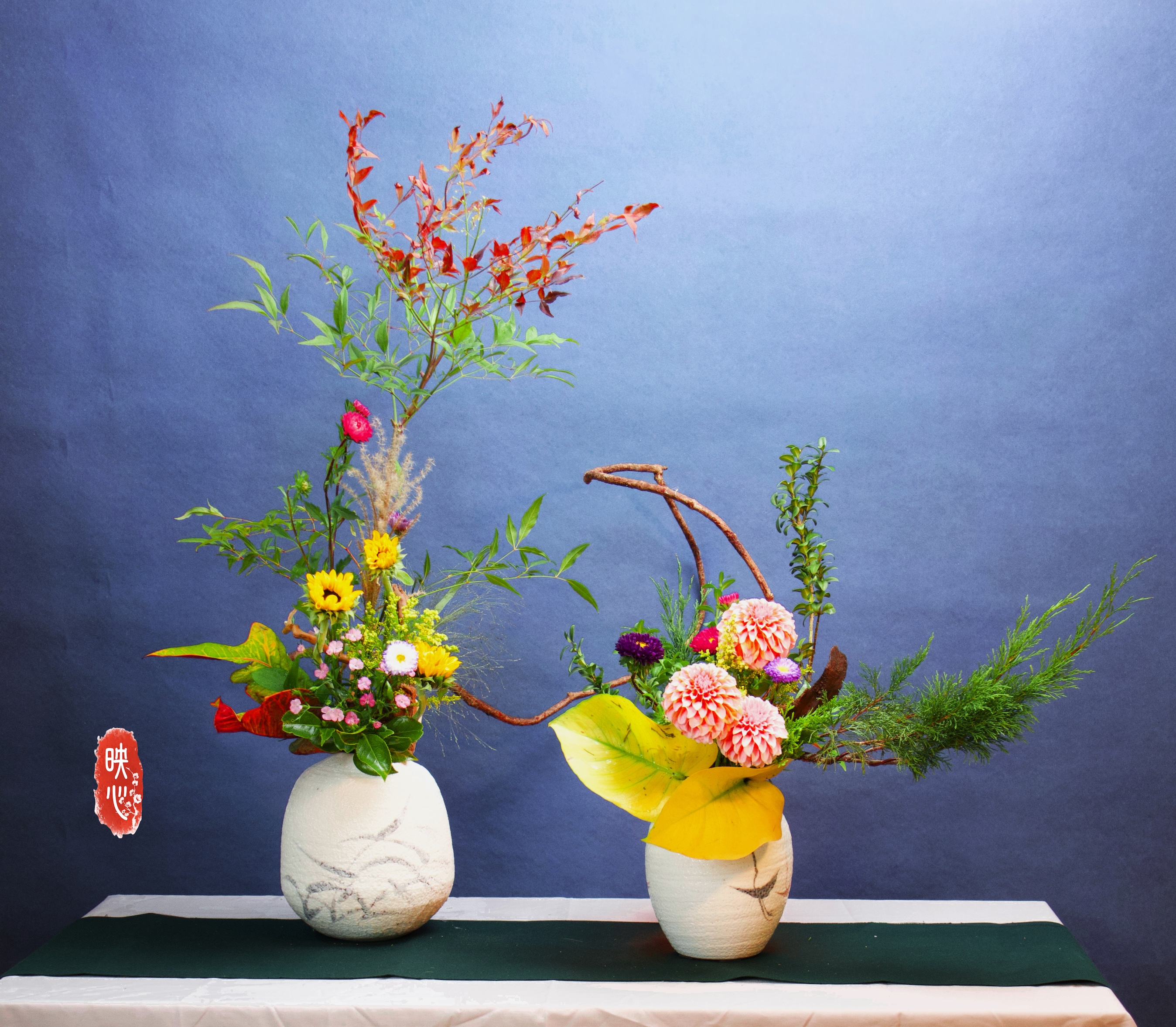 Floral art arrangement representing rites